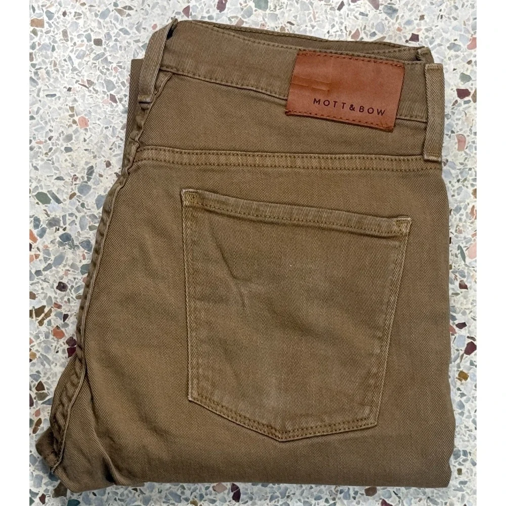 Mott & Bow Slim Men's Brown 5 Pocket Denim Jeans Size 31x32